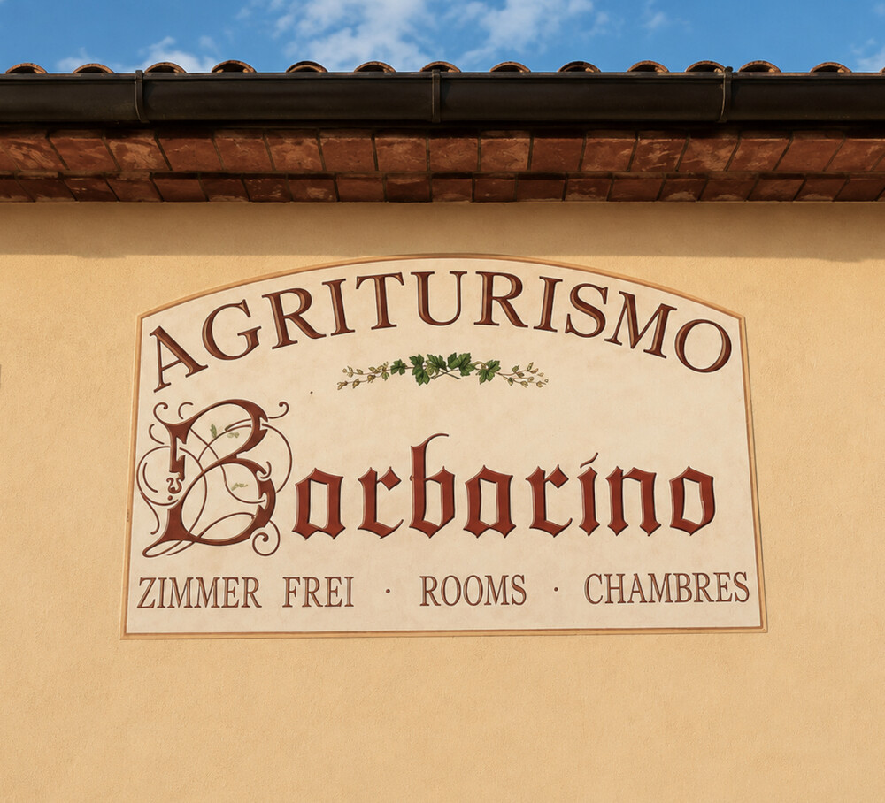 Insegna Agriturismo Barbarino Vinci